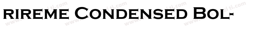 rireme Condensed Bol字体转换